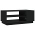 Mesa de centro de madera de ingeniería negra 102x55x43