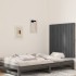 Cabecero de cama de pared madera maciza pino gris 95,5x3x90