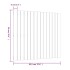 Cabecero de cama de pared madera maciza pino gris 95,5x3x90