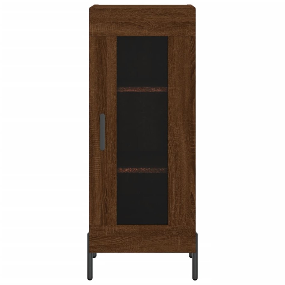 Aparador madera de ingeniería marrón roble 34,5x34x90