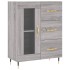 Aparador de madera de ingeniería gris Sonoma 69,5x34x90