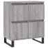 Aparador de madera contrachapada gris Sonoma 60x35x70
