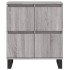 Aparador de madera contrachapada gris Sonoma 60x35x70