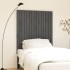 Cabecero de cama de pared madera maciza pino gris 95,5x3x110