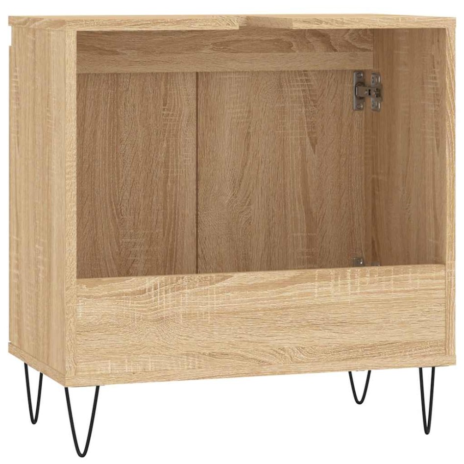 Armario de baño madera de ingeniería roble Sonoma 58x33x60