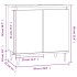 Armario de baño madera de ingeniería roble Sonoma 58x33x60