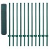 Valla de malla alambre con postes de acero 25x0,75 m