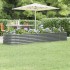 Jardinera arriate acero recubrimiento polvo gris 296x80x36