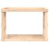 Soporte para leña de exterior madera maciza pino 108x52x74