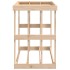 Soporte para leña de exterior madera maciza pino 108x52x74