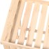 Soporte para leña de exterior madera maciza pino 108x52x74