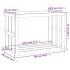 Soporte para leña de exterior madera maciza pino 108x52x74