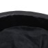Cama para perros felpa y cuero sintético negro 99x89x21