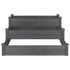 Jardinera arriate madera maciza de abeto gris 120x120x56