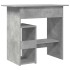 Escritorio de madera contrachapada gris hormigón 80x45x74
