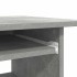 Escritorio de madera contrachapada gris hormigón 80x45x74