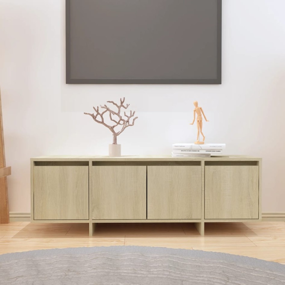 Mueble para TV madera contrachapada roble Sonoma 120x30x40,5