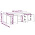 Mueble para TV madera contrachapada roble Sonoma 120x30x40,5