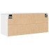 Armario de pared de madera maciza de pino blanco 80x30x35