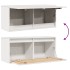 Armario de pared de madera maciza de pino blanco 80x30x35