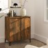 Aparador madera contrachapada color roble ahumado 60x35x70