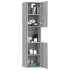 Armario de baño madera contrachapada gris Sonoma 30x30x130