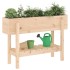 Arriate elevado de jardín madera maciza de pino 101x30x69
