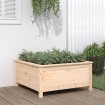 Jardinera madera maciza de pino 82,5x82,5x39 cm