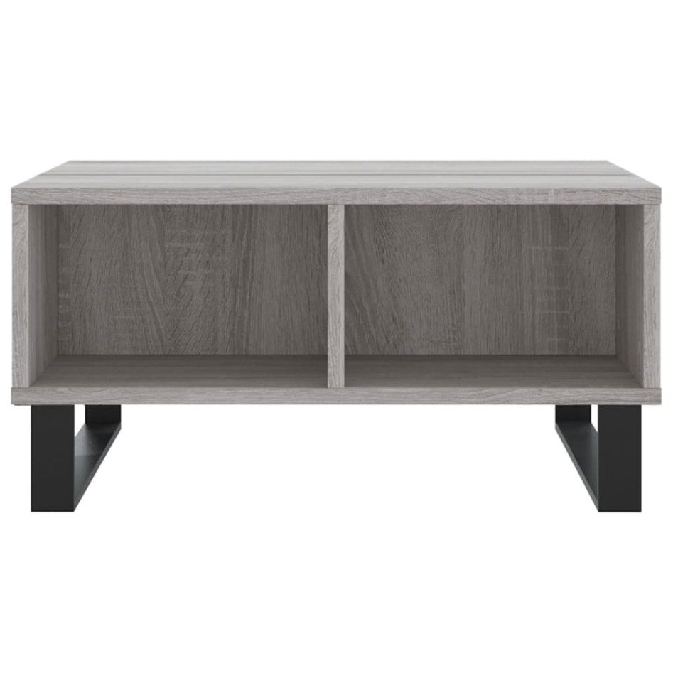 Mesa de centro madera de ingeniería gris Sonoma 60x60x30