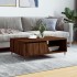 Mesa de centro madera de ingeniería roble marrón 90x60x35