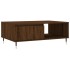 Mesa de centro madera de ingeniería roble marrón 90x60x35