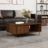 Mesa de centro madera de ingeniería roble marrón 90x60x35