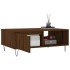 Mesa de centro madera de ingeniería roble marrón 90x60x35