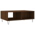 Mesa de centro madera de ingeniería roble marrón 90x60x35
