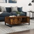 Mesa de centro madera de ingeniería roble ahumado 90x60x35