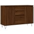 Aparador de madera de ingeniería marrón roble 104x35x70
