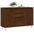 Aparador de madera de ingeniería marrón roble 104x35x70
