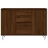 Aparador de madera de ingeniería marrón roble 104x35x70