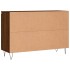 Aparador de madera de ingeniería marrón roble 104x35x70