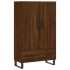 Aparador alto madera de ingeniería roble marrón 69,5x31x115