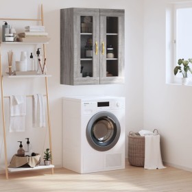 Armario de pared gris Sonoma 69,5x34x90