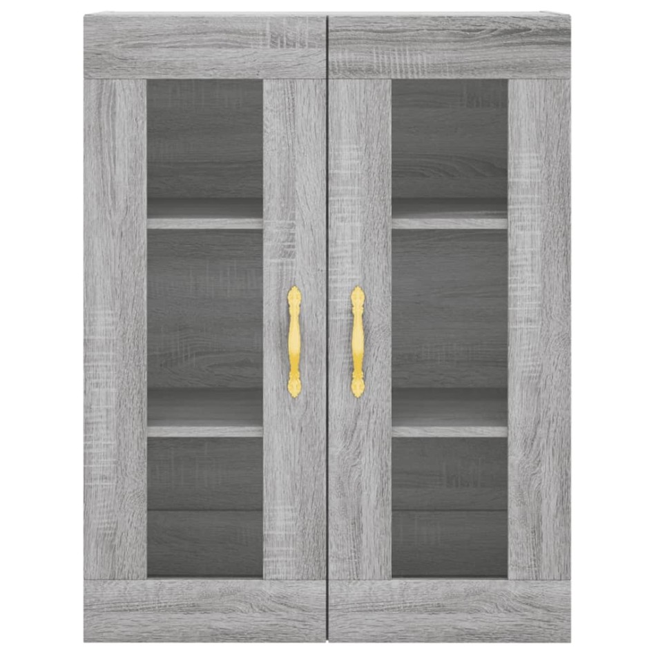 Armario de pared gris Sonoma 69,5x34x90