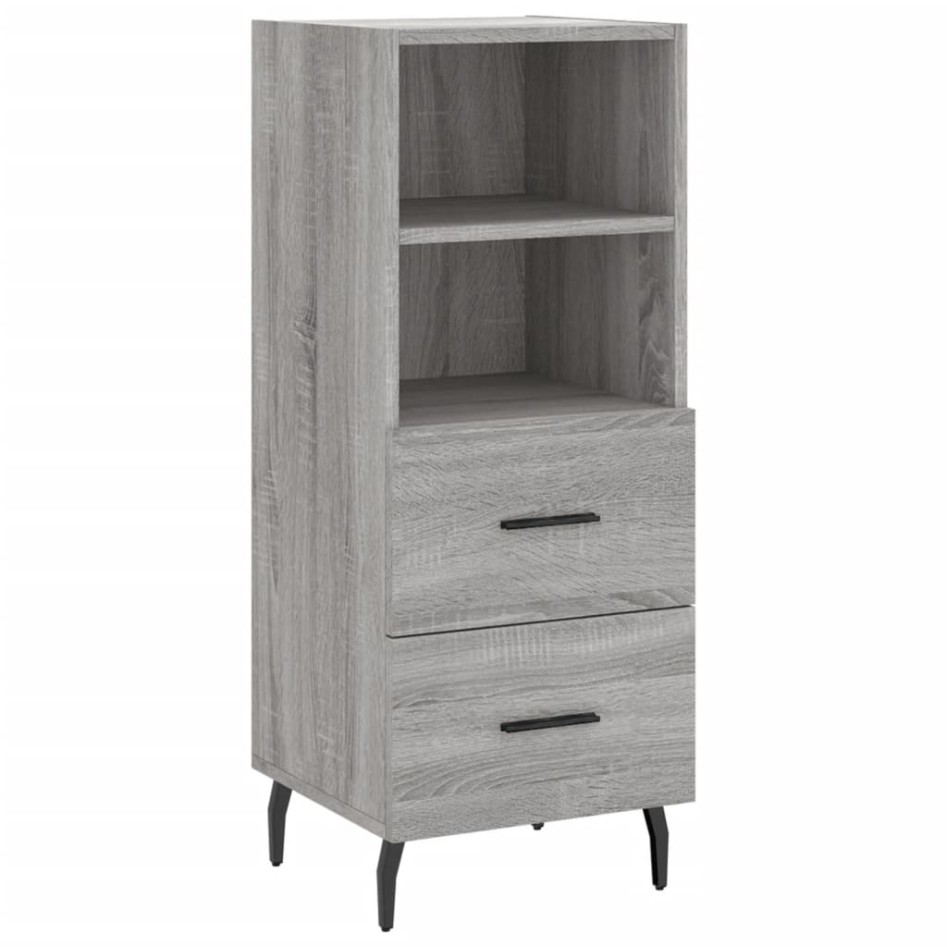 Aparador madera de ingeniería gris Sonoma 34,5x34x90