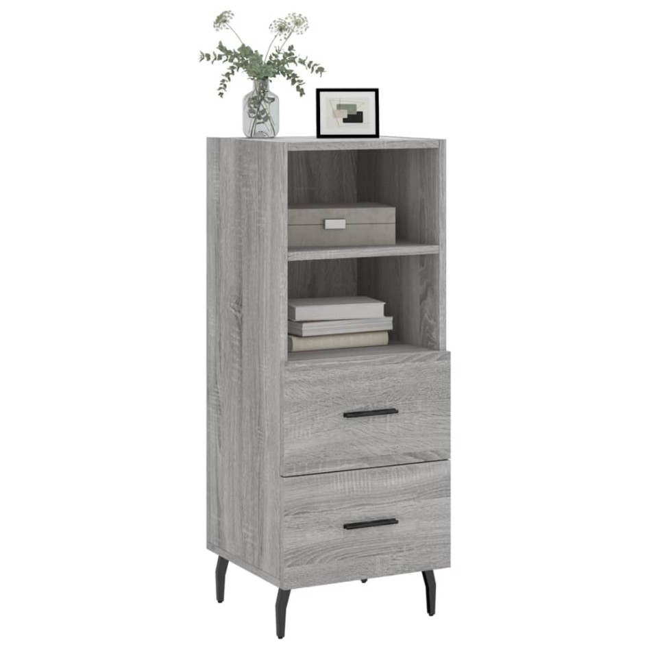 Aparador madera de ingeniería gris Sonoma 34,5x34x90