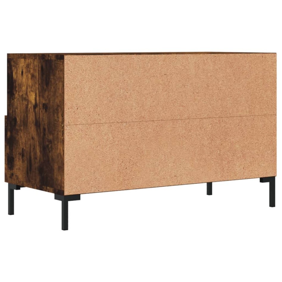 Mueble para TV madera contrachapada roble ahumado 80x36x50