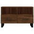Mueble para TV madera contrachapada roble marrón 80x36x50