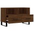 Mueble para TV madera contrachapada roble marrón 80x36x50