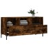 Mueble de TV madera de ingeniería roble ahumado 102x36x50
