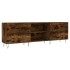 Mueble de TV madera de ingeniería roble ahumado 150x30x50