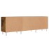 Mueble de TV madera de ingeniería roble ahumado 150x30x50